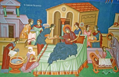 The Birth of the Virgin, Cyprus by Cypriot
